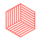 Hexagon stripes soft pink